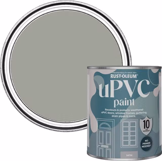 Rust-Oleum UPVC Paint in Satin Finish, Green, 0.75 l