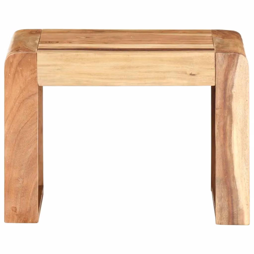 Berkfield Home Industrial Side Table in Brown Solid Acacia Wood W/D/H: 43 x 40 x 30 cm – 2