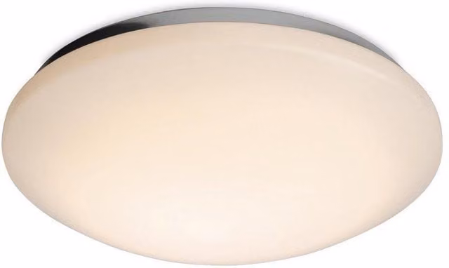 Netlighting Siena LED Round Flush Ceiling Light in White with Polycarbonate Diffuser, IP44 Rated