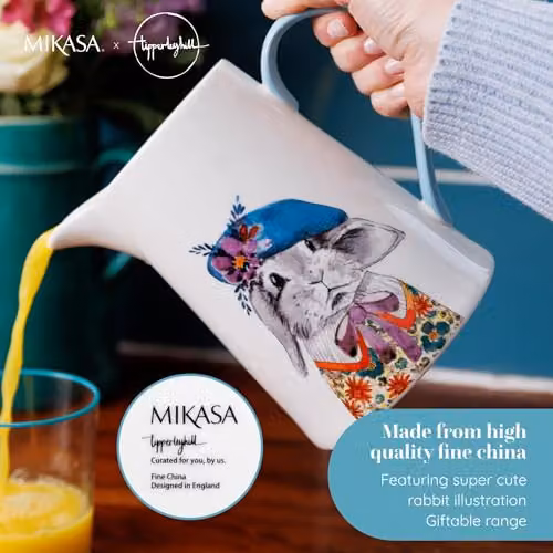 Mikasa White Ceramic Jug, 1.2 l – 4