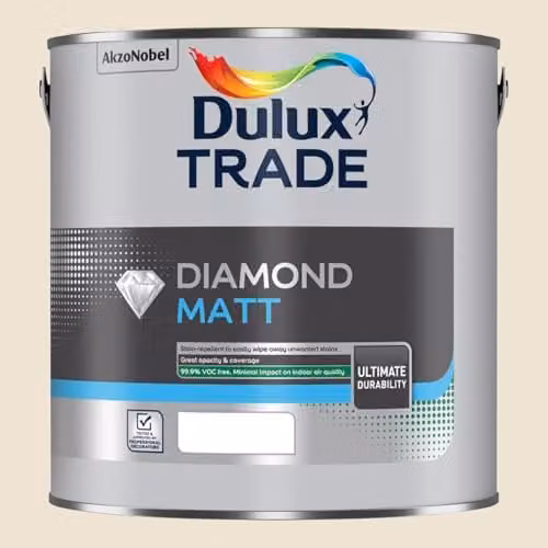 Dulux Trade Diamond Matt Paint in Natural Calico, 2.5l