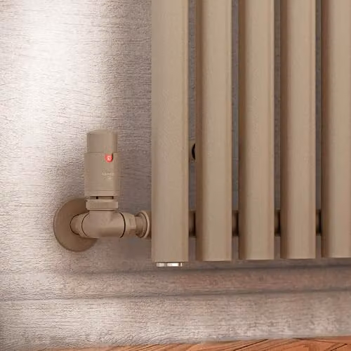 Terma Vario Vision 3-Axis Corner Accessory Valve Set with Pipe Masking, Right Sided, Quartz Mocha – 2