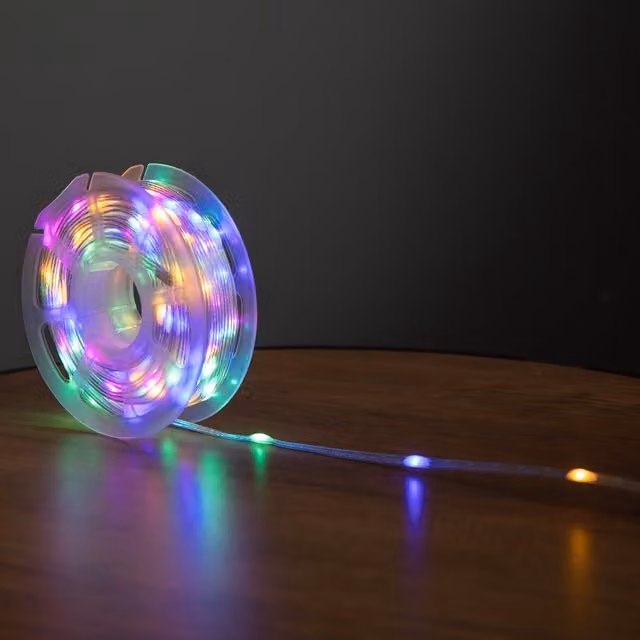 Samuel Alexander Two Tone Christmas String Lights with 200 Multicolour RGB LEDs, 15m