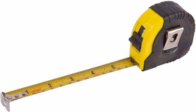 Blackspur Retractable Tape Measure in Yellow