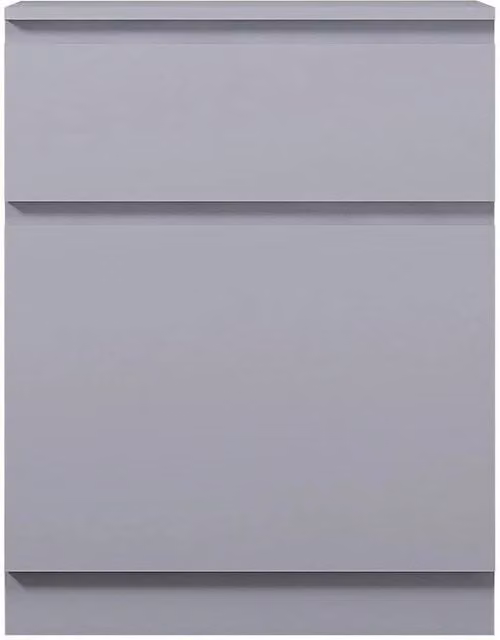 ERGOVEXA Modern Matt Grey Multi Storage Cabinet Unit with 1 Door and 1 Drawer
