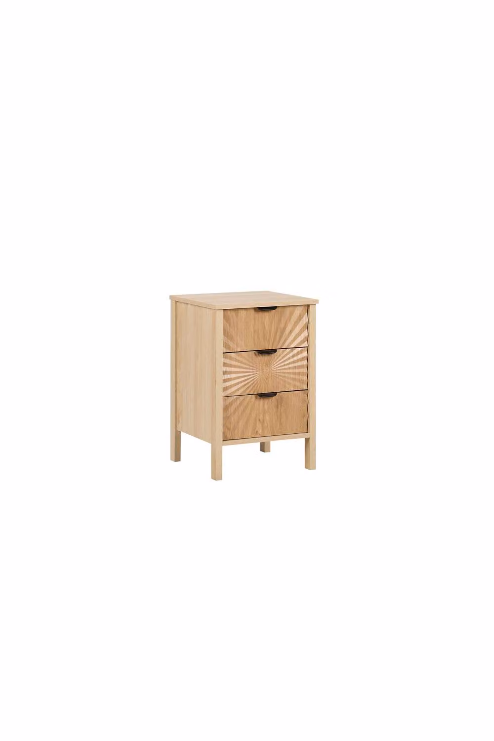 Birlea Solstice 3 Drawer Bedside Cabinet in Brown Wood – 3