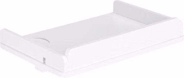 FLAVORA Bamboo Clip-On Bedside Storage Tray in White, Width: 50 cm