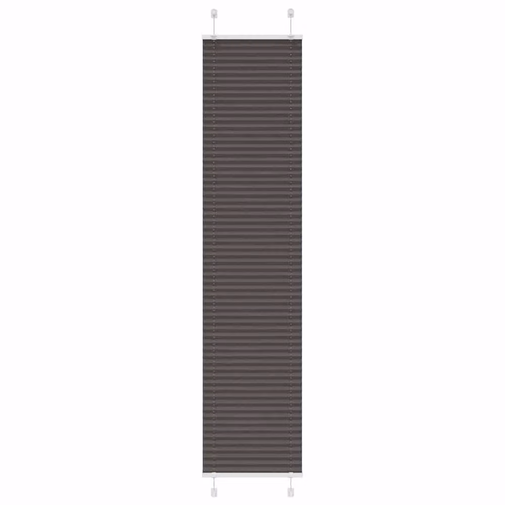 Berkfield Home Single Pleat Black Polyester Fabric Blind, W: 50 cm, H: 200 cm – 2