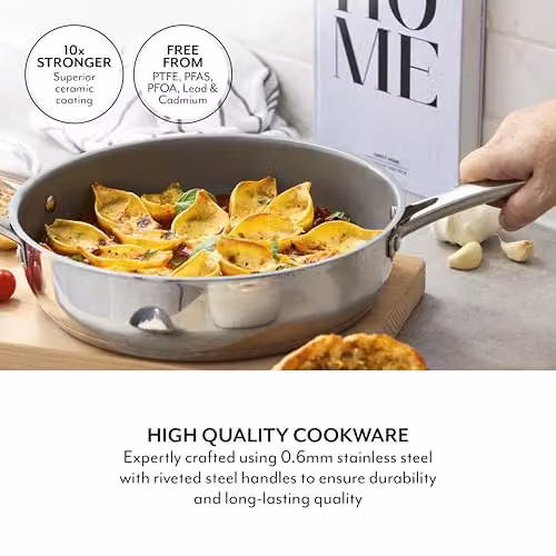 Sur La Table 28cm Multi-Pan with Lid in Silver, Stainless Steel and Ceramic – 2
