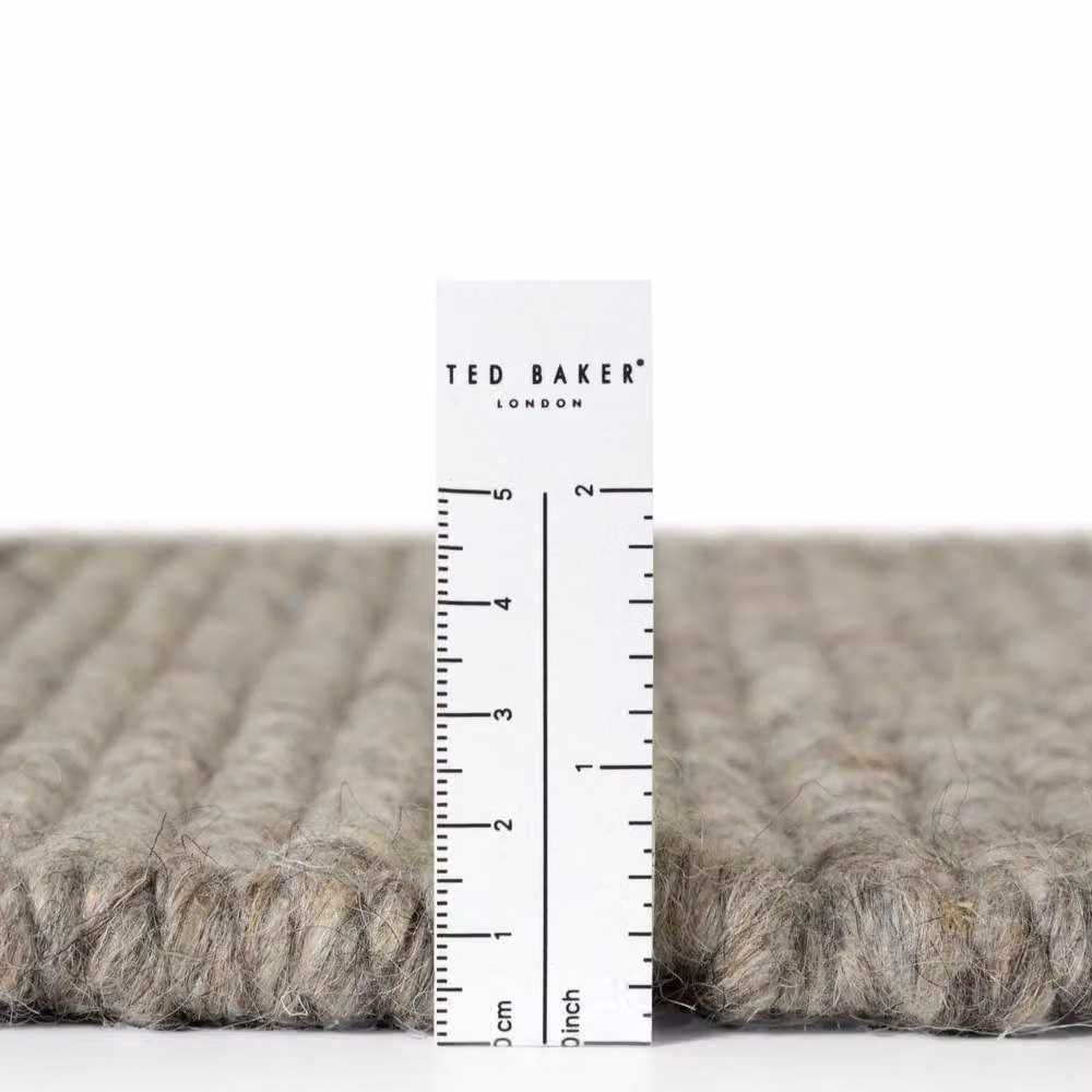 Ted Baker Camden Wool Parker Hand-Knotted Striped Rug in Grey, W: 160 cm, D: 230 cm – 2