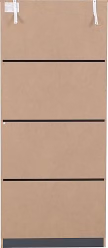 Seconique Dakota 2 Door Wardrobe in Grey, H 175 cm x W 75 cm x D 48 cm – 3