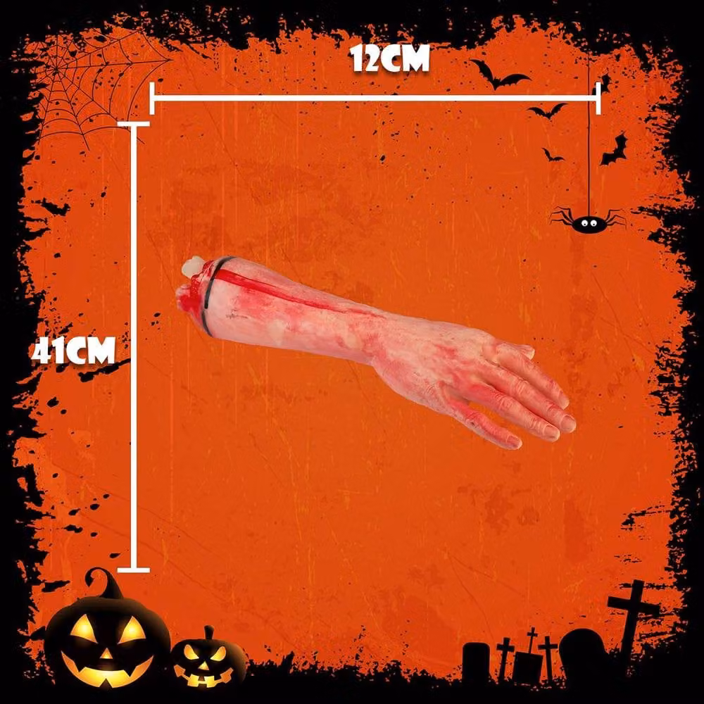 VFM e-Store Halloween Severed Human Arm Prop Decoration in Red and Multicolour – 2