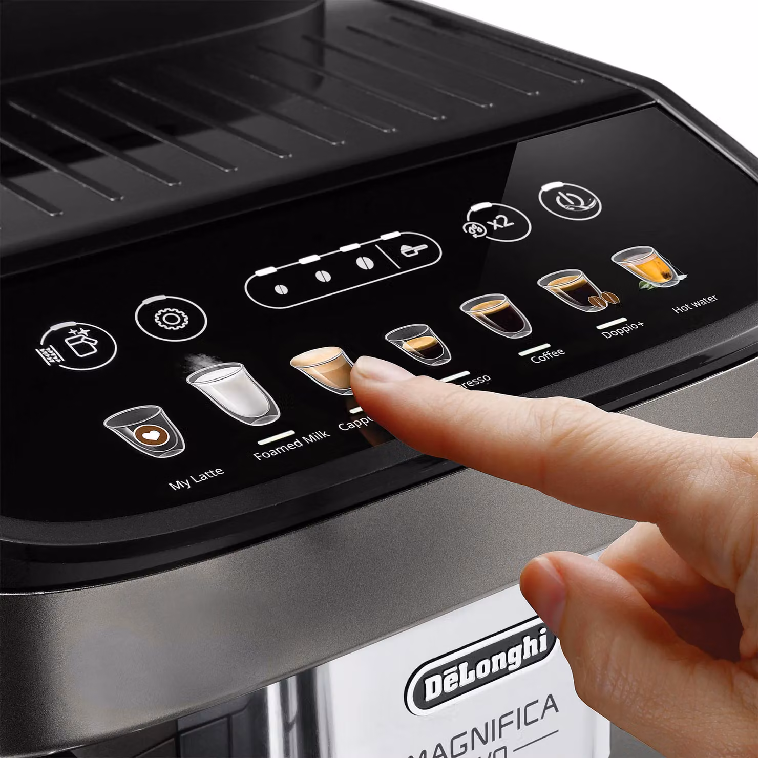 DeLonghi Magnifica Evo Milk Bean to Cup Automatic Coffee Machine, Black – 4