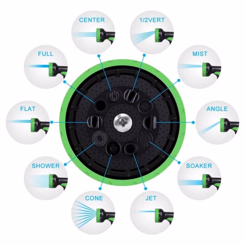 FLAVORA Green Garden Hose Pipe with 10 Modes – 2