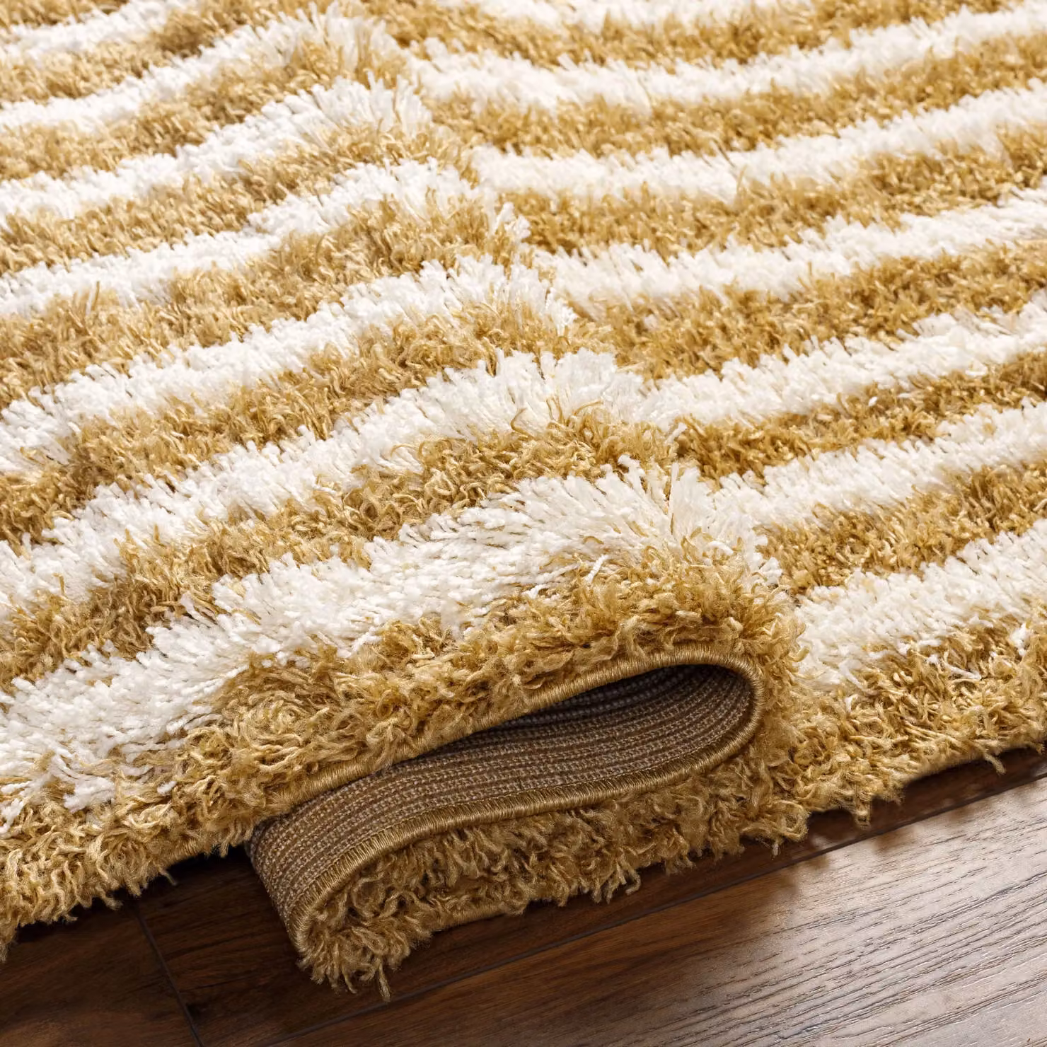 Livabliss Urban Shag Modern Camel Plush Pile Living Room and Bedroom Rug W: 200 cm, D: 290 cm – 2
