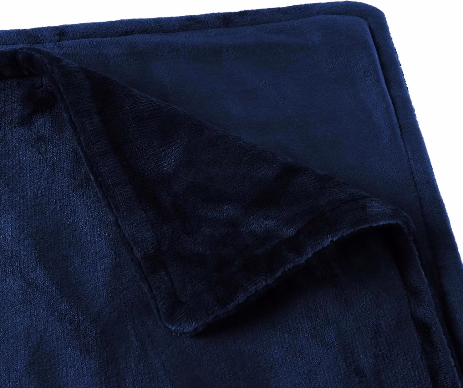 Alecome Women's Electric Heated Fleece Throw Blanket with Remote and Timer in Navy Blue – 4