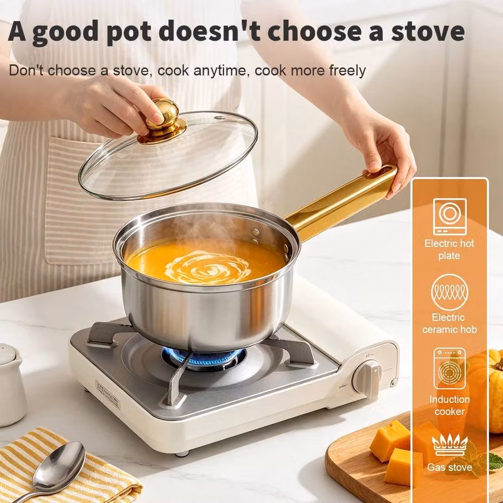 FLAVORA 17-Piece Non-Stick Stainless Steel Induction Cookware Set in Silver, W/D/H: 100 x 15 x 15 cm – 2