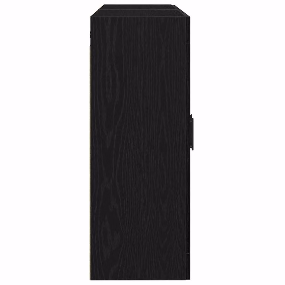 Berkfield Home Set of 2 Wall Mounted Cabinets in Black Oak Engineered Wood – 3