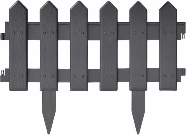 Berkfield Home Lawn Edging, 25 Pieces, Anthracite – 1