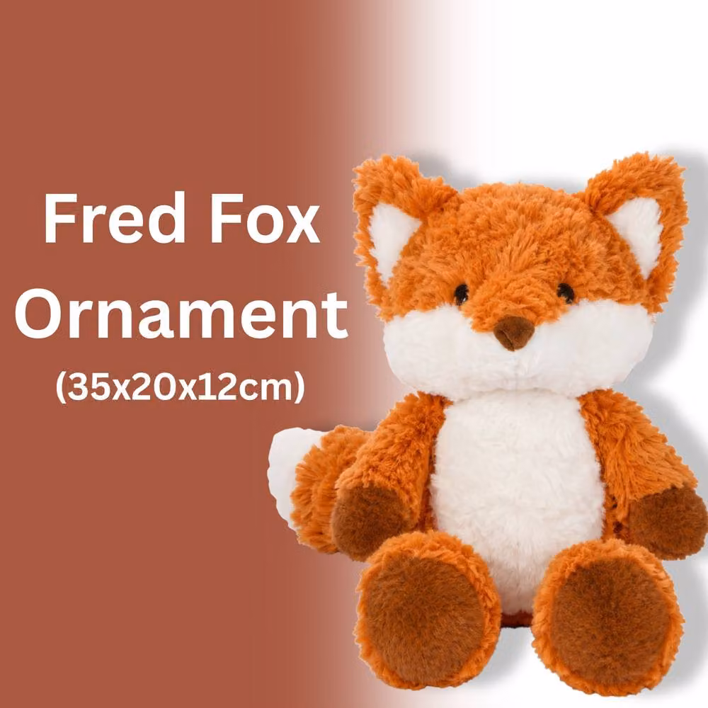 Marco Paul Orange and White Autumn Fox Tabletop Ornament, Height: 35 cm – 3