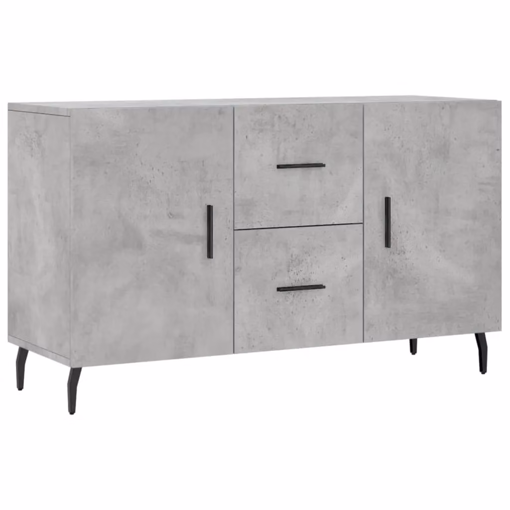 Berkfield Home Modern Sideboard in Concrete Grey, W/D/H: 100 x 36 x 60 cm – 2