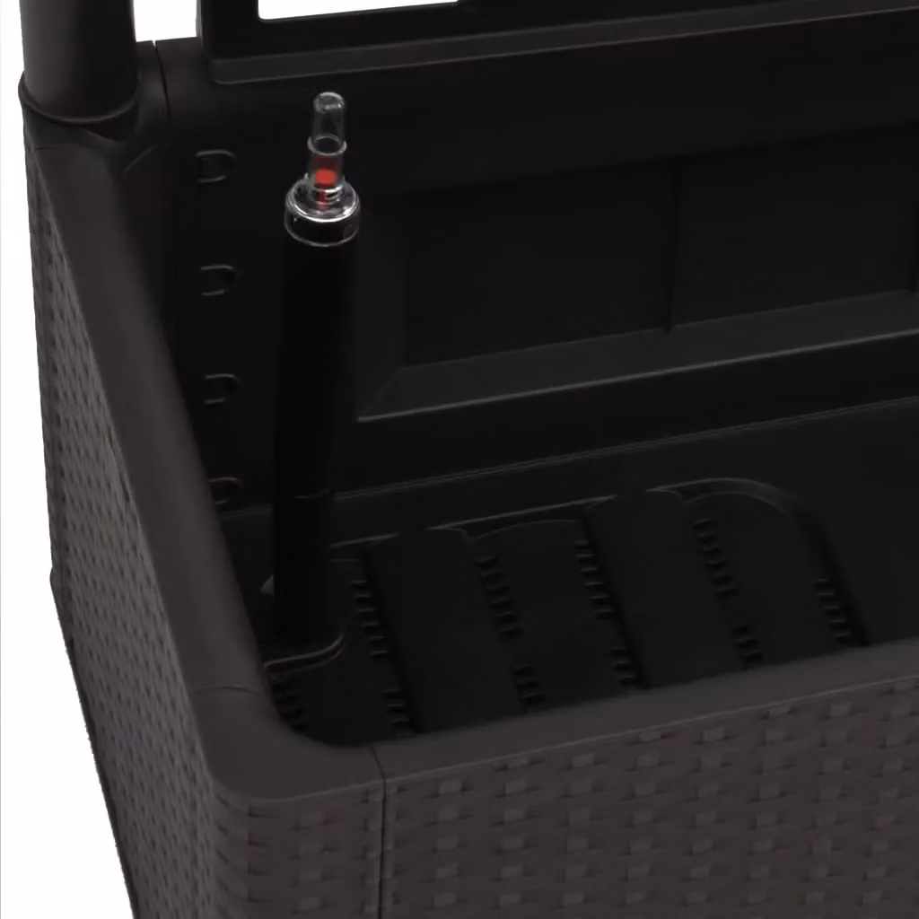 Berkfield Home Garden Raised Bed with Trellis and Self-Watering System in Anthracite Black – 5