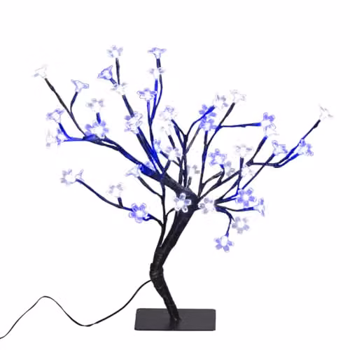 The Christmas Workshop 45 cm 48 LED Blossom Tree in Blue and White – 1