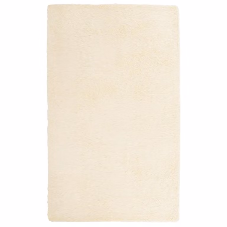 Berkfield Home NAVARRA Shaggy High Pile Rug, Beige, W: 80 cm, L: 150 cm