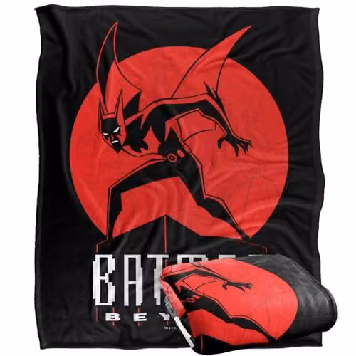LOGOVISION Batman Beyond Perched Super Soft Silky Touch Fleece Throw Blanket, Multicolour, W: 127.0 cm x H: 152.4 cm