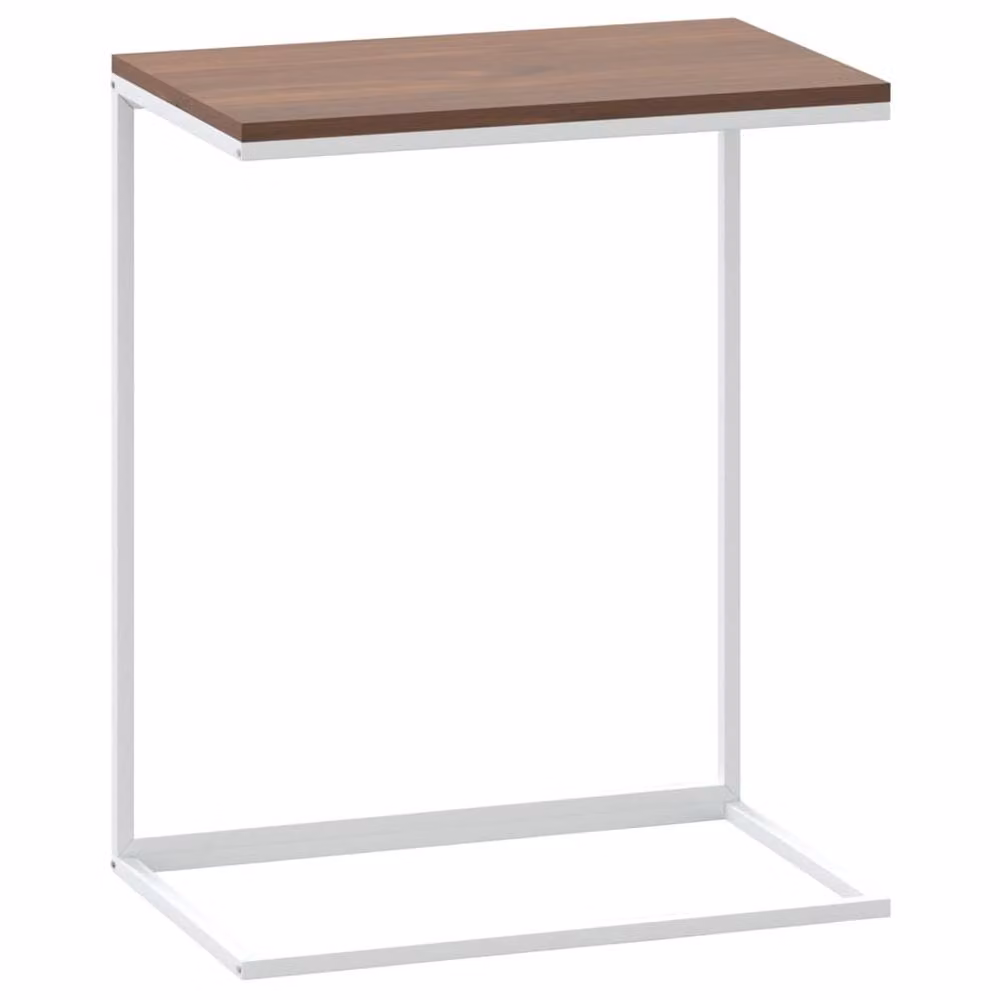 Berkfield Home White Side Table in Engineered Wood W/D/H: 55 x 35 x 66 cm – 2