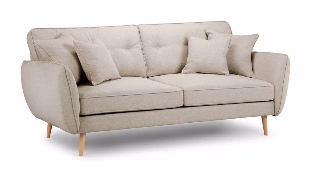 The Great Sofa Company Ailis Large Upholstered Sofa in Beige Faro Linen – 2