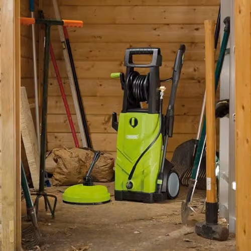 Draper PW2200 Electric Pressure Washer in Green, 165 Bar High Power Jet Washer with Patio Cleaner Attachment – 2