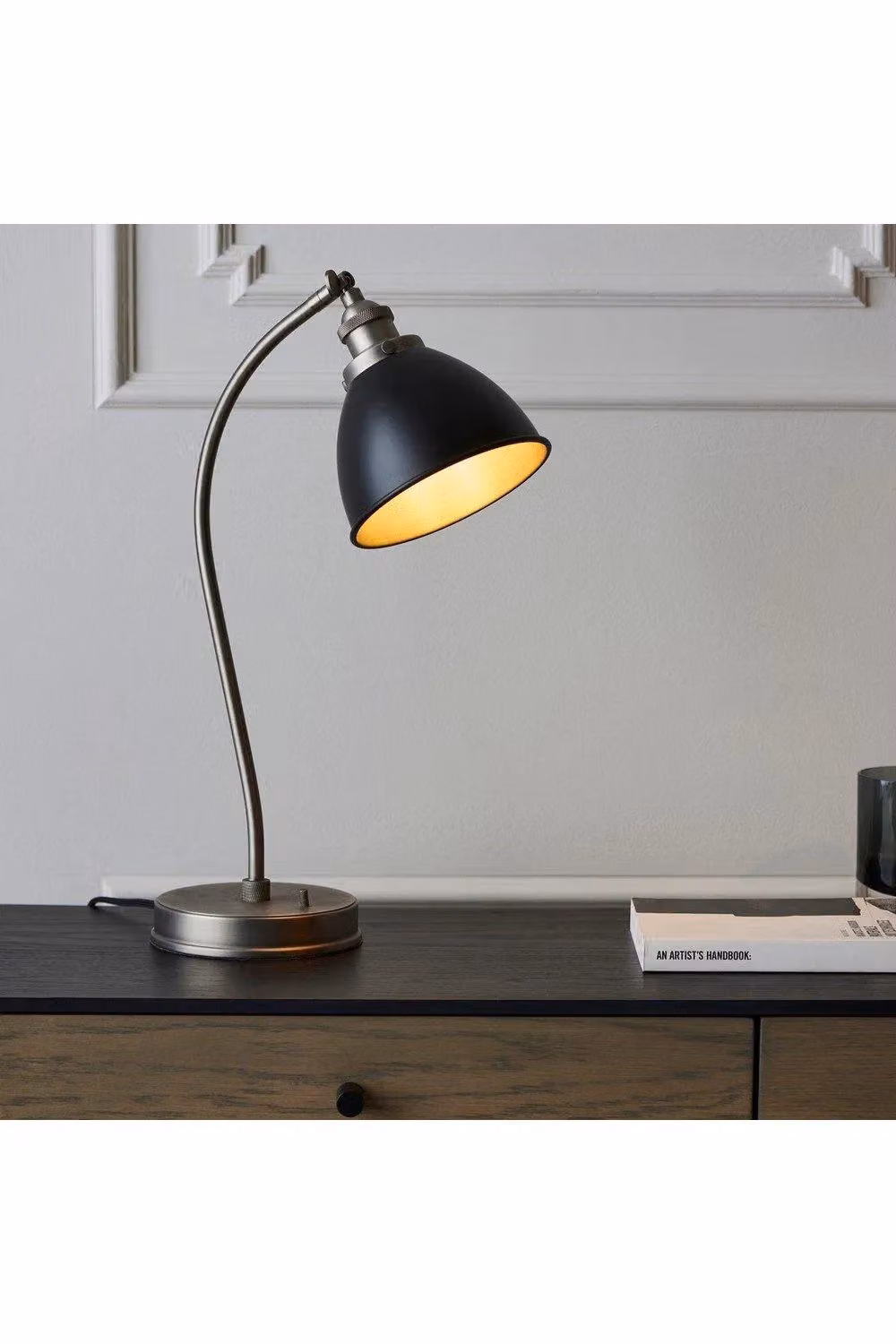 Netlighting Franklin Adjustable LED Task Table Lamp in Black and Grey Metal – 2