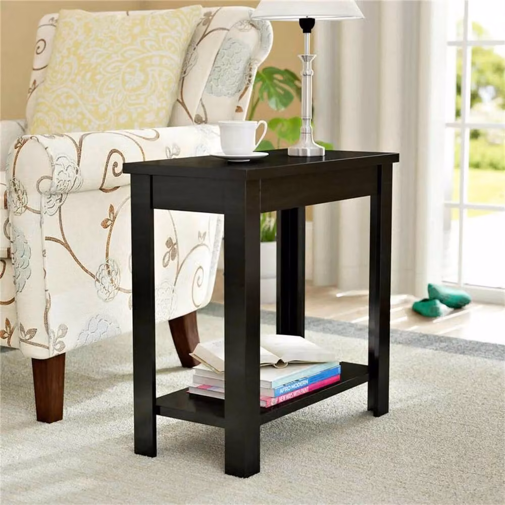KORVIXA Modern Black MDF Coffee and Side Table – 4