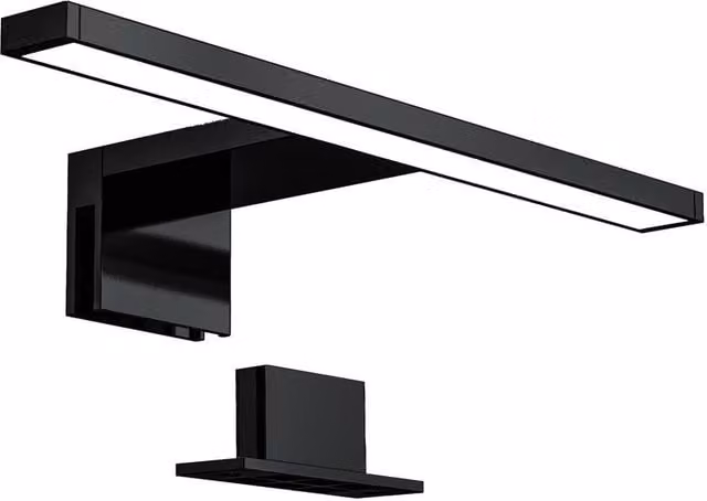 B.K.Licht Black 5W LED Vanity Mirror Light with Neutral White 4000K Illumination and IP44 Rating – 1