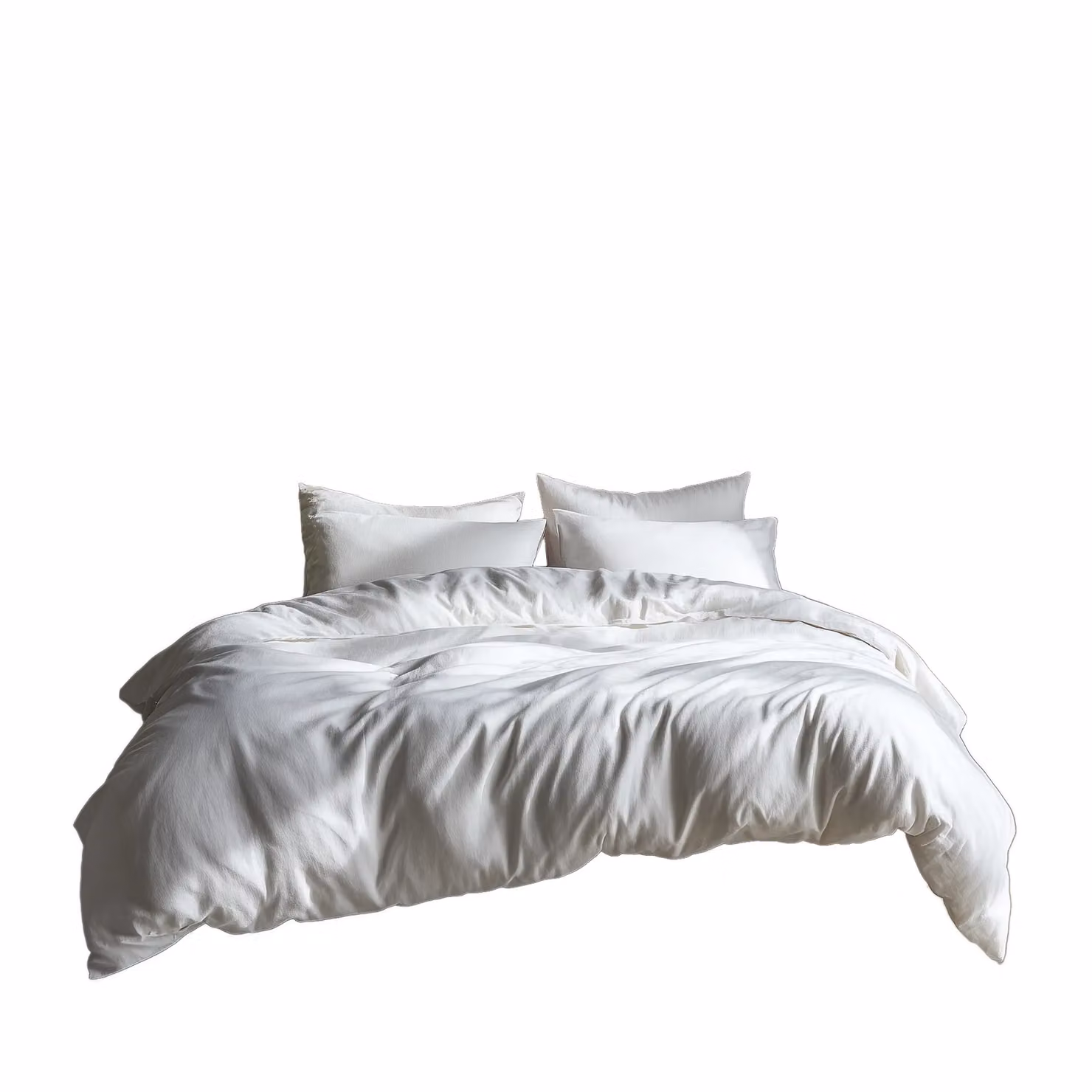 Home Sweet Home UK Plain Dyed Polycotton Duvet Cover and Pillowcase Set, White, Super King, Duvet: 200 x 200 cm, Pillowcase: 48 x 74 cm – 2