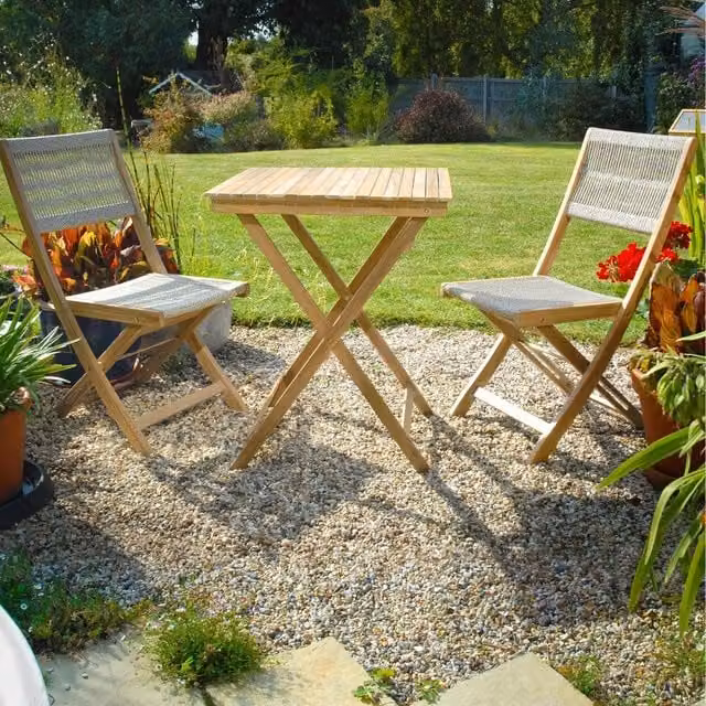 Garden Gear Arwen Brown Acacia Hardwood Bistro Set