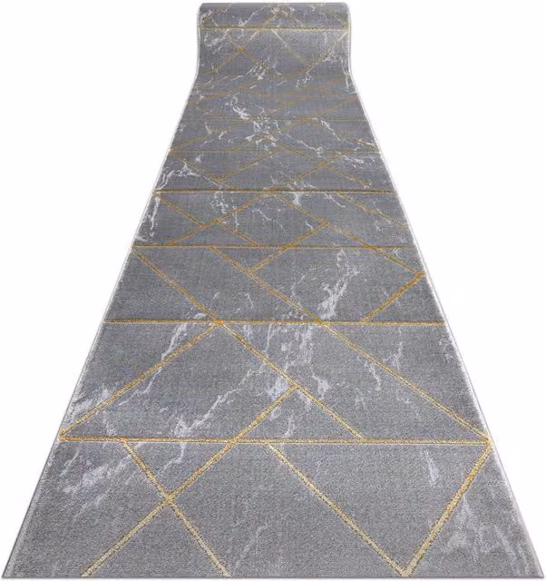 RugsX Exclusive Emerald Table Runner in Grey, W/D/H: 80 x 150 cm