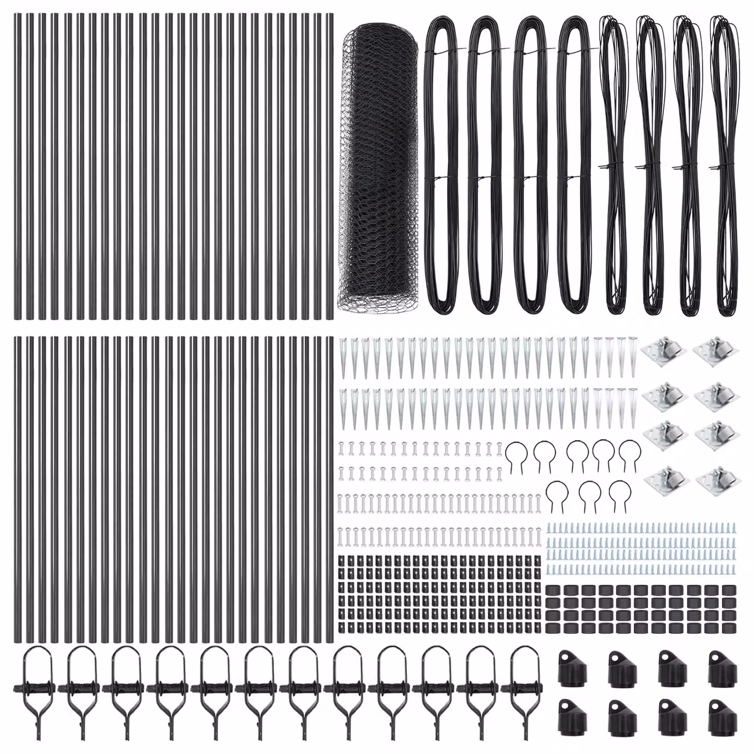 Berkfield Home Grey Galvanised Steel Hexagon Fence, W/H: 0.4 x 100 m – 2