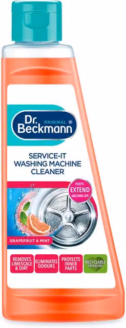 Dr Beckmann Service it Grapefruit and Mint Washing Machine Cleaner, Orange