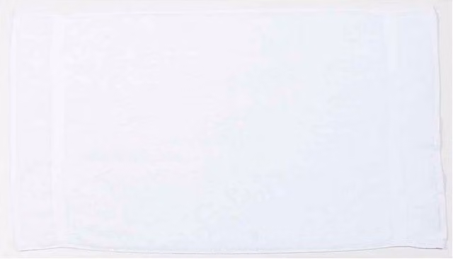 Towel City Luxury White Cotton Hand Towel with Border and Hanging Loop