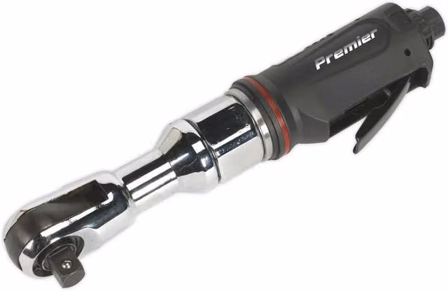Loops Multicolour Aluminium Air Operated Ratchet Wrench with 1/2 inch Square Drive and Twist Reverse Trigger Operation