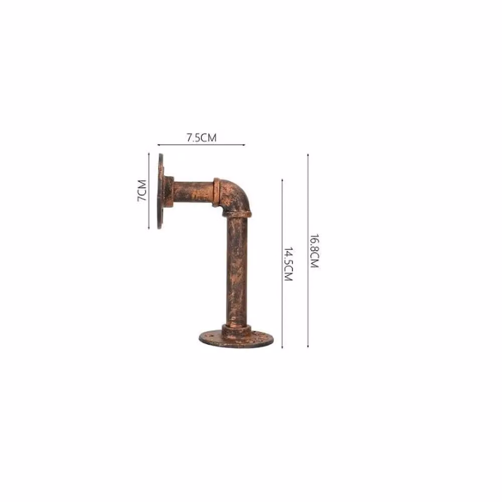 Havendro 2-Pack Iron Pipe Wall Mounted Shelf Brackets in Bronze – 2