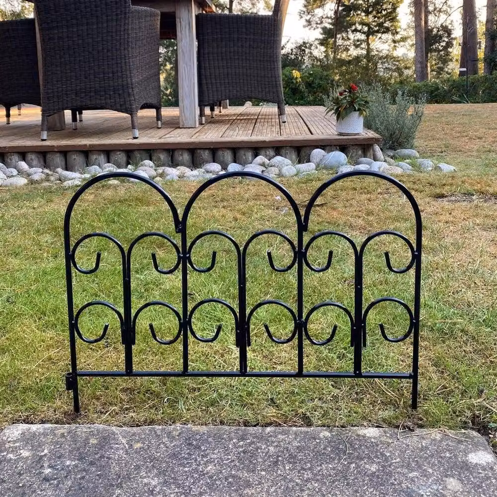 Havendro 10 x Metal Garden Lawn Edging and Flower Bed Border Fence in Black – 2