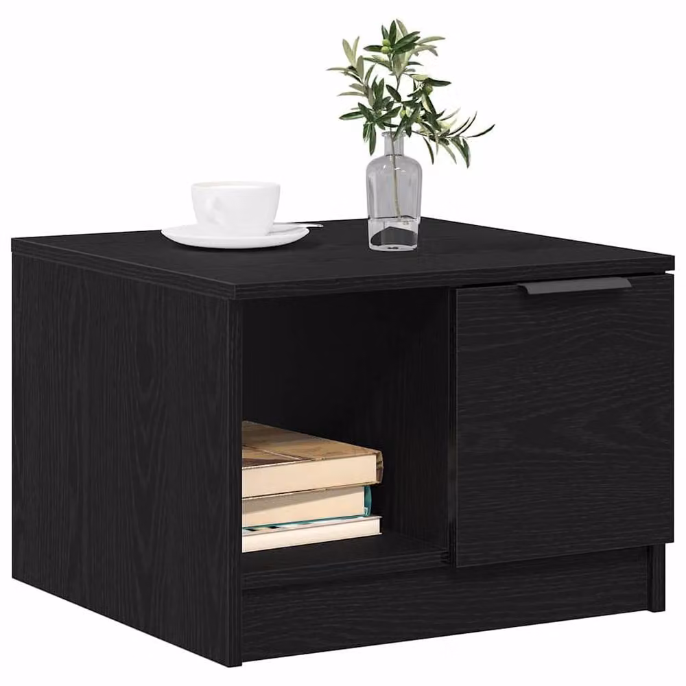 Berkfield Home Black Oak Coffee Table, W/D/H: 50 x 50 x 36 cm – 3