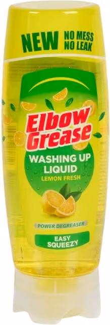 Elbow Grease Lemon Fresh Washing Up Liquid, 495 ml, Yellow – 1