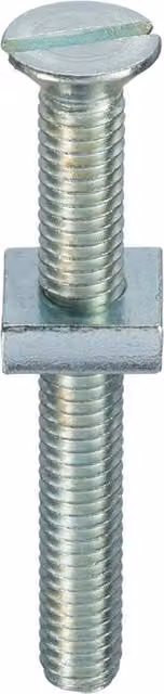 Unifix Grade 4.8 Countersunk Head Gutter Bolts and Square Nuts, M6 x 20, Grey