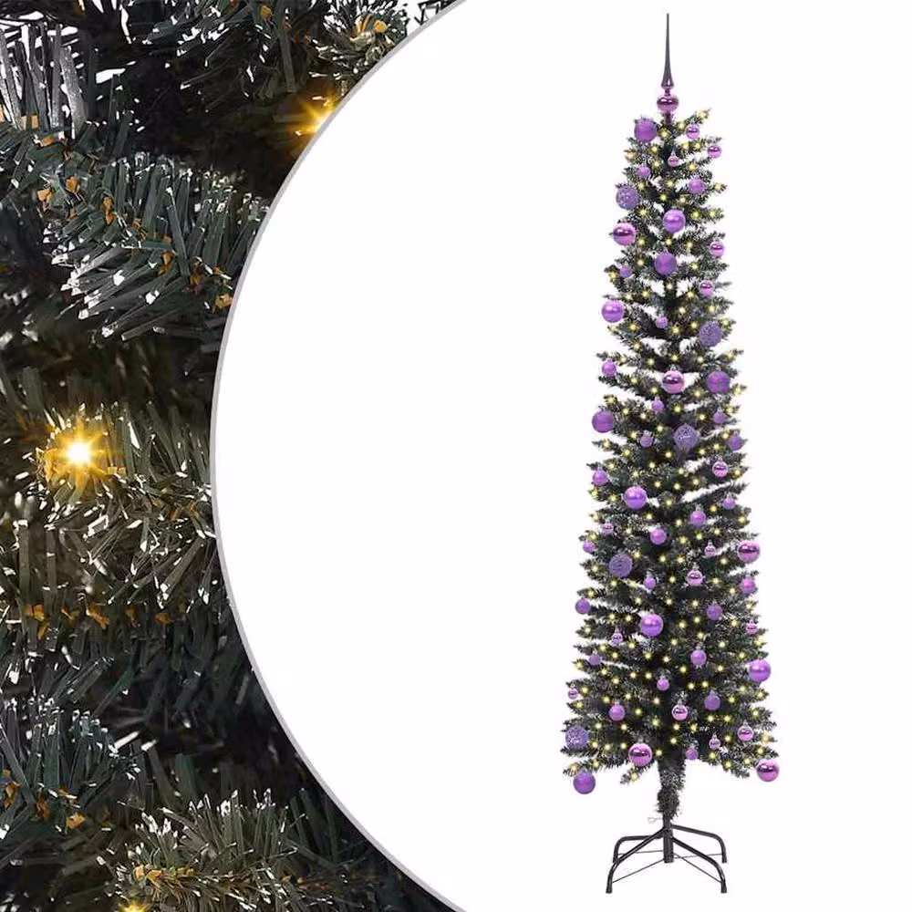 Berkfield Home Artificial Christmas Tree in Green, H 180 x W 50.5 x D 50.5 cm – 2