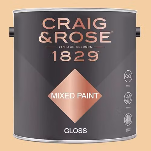 Craig & Rose 1829 Gloss Paint Stop in Beauvais Cream, 2.5 l