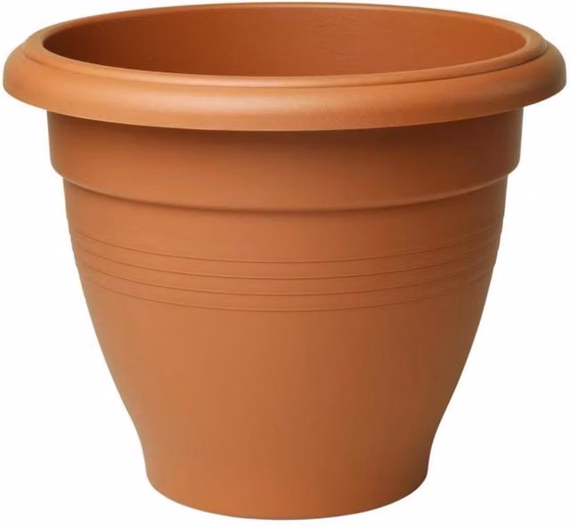 KDMD Palladian Planter Tub in Terracotta and Brown, 50 cm – 1